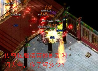 传奇私服精英怪刷新时间大全,你了解多少? 传奇私服精英怪刷新时间大全,你了解多少?