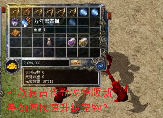 神族复古传奇宠物版新手如何快速升级宠物? 神族复古传奇宠物版新手如何快速升级宠物?