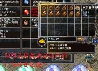 如何选择最适合自己的1.76传奇私服? 如何选择最适合自己的1.76传奇私服?