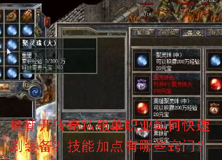 ���¿�����˽����ְҵ��ο���ˢװ�������ܼӵ�����Щ���ţ�