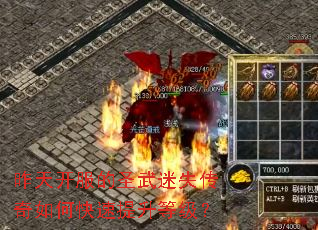 昨天开服的圣武迷失传奇如何快速提升等级? 昨天开服的圣武迷失传奇如何快速提升等级?