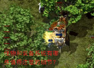 怪物和装备系统有哪些值得注意的细节? 怪物和装备系统有哪些值得注意的细节?