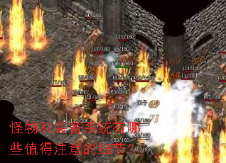 怪物和装备系统有哪些值得注意的细节? 怪物和装备系统有哪些值得注意的细节?