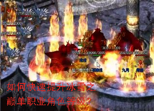如何快速提升冰雪之巅单职业角色等级? 如何快速提升冰雪之巅单职业角色等级?