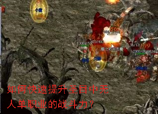 如何快速提升圣目中无人单职业的战斗力? 如何快速提升圣目中无人单职业的战斗力?