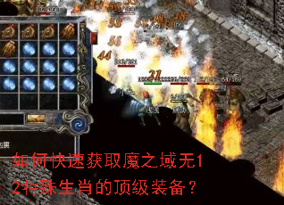 如何快速获取魔之域无12特殊生肖的顶级装备? 如何快速获取魔之域无12特殊生肖的顶级装备?