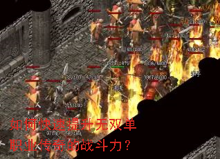 如何快速提升无双单职业传奇的战斗力? 如何快速提升无双单职业传奇的战斗力?