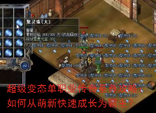 超级变态单职业传奇至尊攻略:如何从萌新快速成长为霸主? 超级变态单职业传奇至尊攻略:如何从萌新快速成长为霸主?