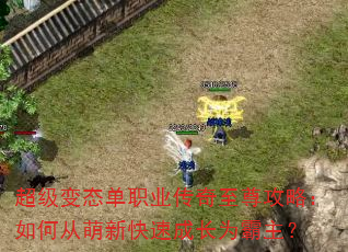 超级变态单职业传奇至尊攻略:如何从萌新快速成长为霸主? 超级变态单职业传奇至尊攻略:如何从萌新快速成长为霸主?